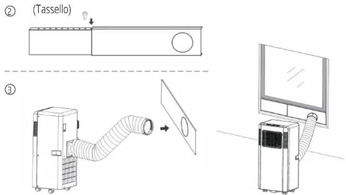 BEKO BP209C - B) Installazione del kit per finestra - 3