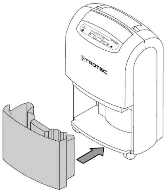 TROTEC TTK 100 E - Évacuation du réservoir de récupération des condensats - 3