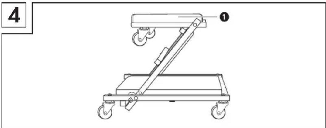 POWERFIX IAN 322310 - Converting from the dolly to a stool - 2