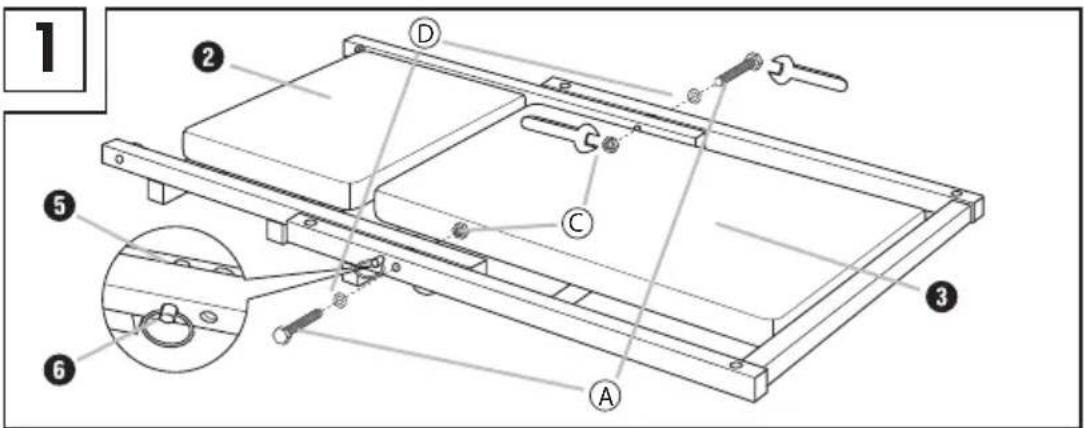 POWERFIX IAN 322310 - Rozsaḥ dodávky/opis dielov - 1