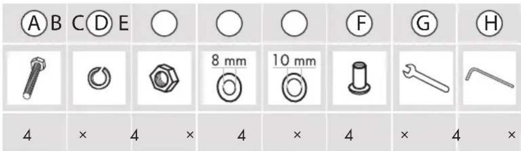 POWERFIX IAN 322310 - Matériel livre/Description des pieces - 1