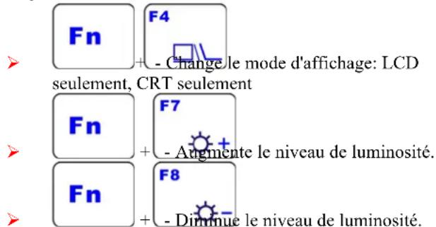 ECS V10IS2 - Réglages de l'écran d'affichage LCD - 1