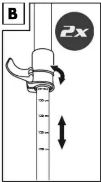 CRIVIT IAN 373915 - Stoklengte instellen (afb. B) - 1