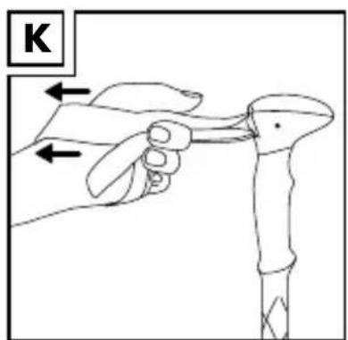 CRIVIT IAN 373915 - Adjusting the hand strap (figs. I-L) - 3
