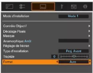 JVC DLANP5 - Régler la taille de l'image (rapport de format) - 1