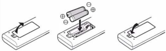 JVC DLANP5 - Chargement des piles - 1