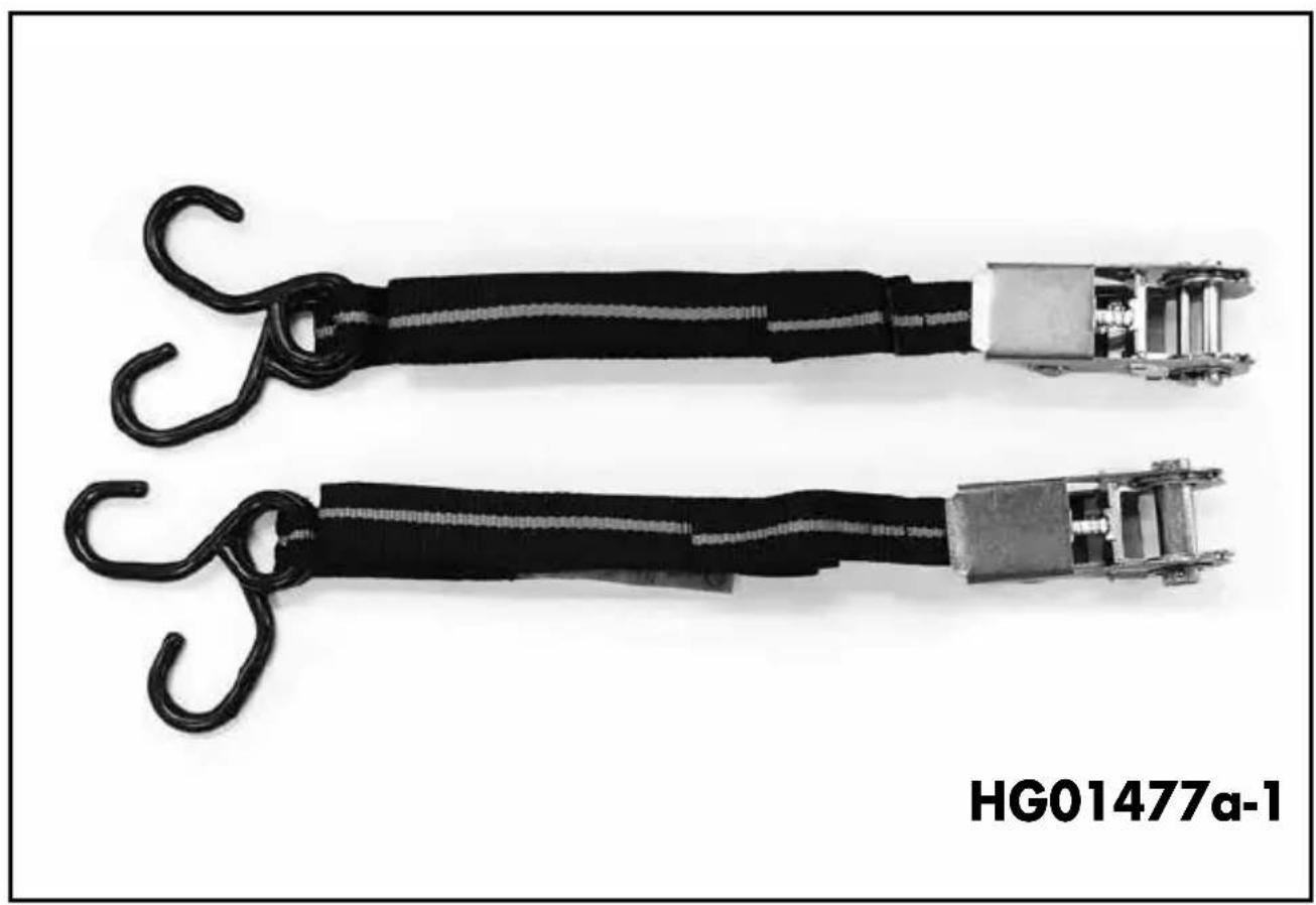 POWERFIX HG01477A - SET DE SANGLES DE SERRAGE ET D'ARRIMAGE / SANGLES AVEC FERMETURE RAPIDE - 1