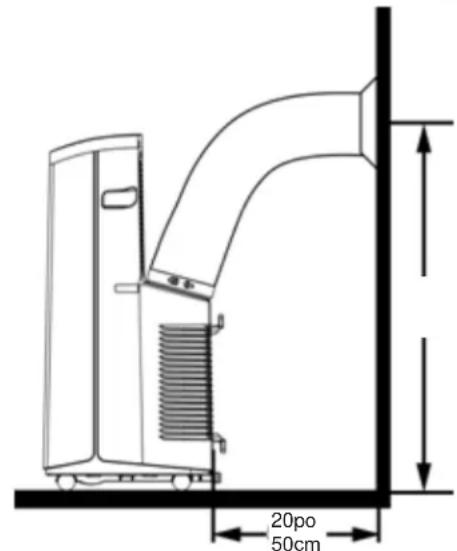 GE APWA14YBMW - Connecter le tuyaux d'évacuation sur le panneau de fenêtre - 2