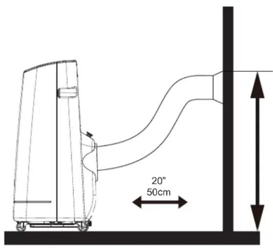 GE APCA11YBMW - Conecte la Manguera de Salida al Panel de la Ventana - 1