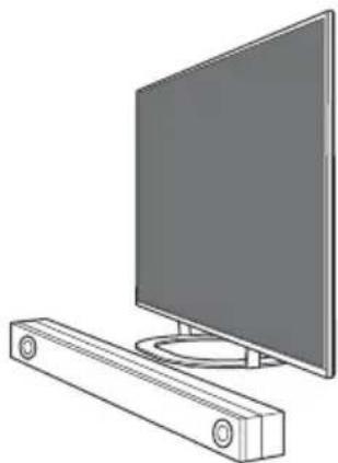 SONY KD50X81K - Utilizar uma Barra de som (não fornecida) - 1