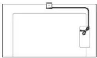 SONY KD50X81K - Lisävarusteena saatava kamera- ja mikrofoniyksikön kaapelinhallintaratkaisu - 1