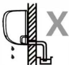 QLIMA SC6126 - NOTE ON DRAIN HOSE PLACEMENT - 4