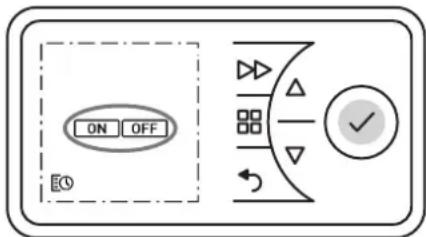 DIMPLEX PLX150E - Switching heating operation on/off - 2