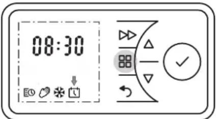 DIMPLEX PLX150E - Impostazione di data e ora - 1