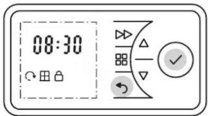 DIMPLEX PLX075E - Blokada klawiatury - 1