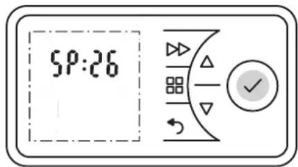 DIMPLEX PLX075E - Sollwert erhöhen - 2