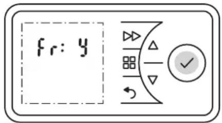 DIMPLEX PLX075E - Przywracanie ustawien fabrycznych - 2