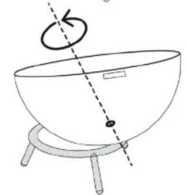 Blumfeldt Fireball Rust - Change the position of the tray from horizontal (A) to vertical (B) - 3