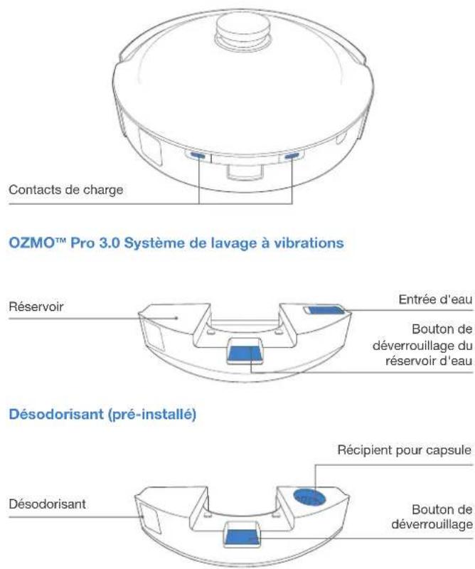 ECOVACS Deebot X1 Plus - Contenu de l'emballage Schéma du produit - 17