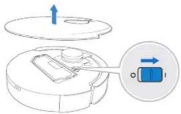 ECOVACS Deebot X1 Plus - Einschalten des Geräts - 1