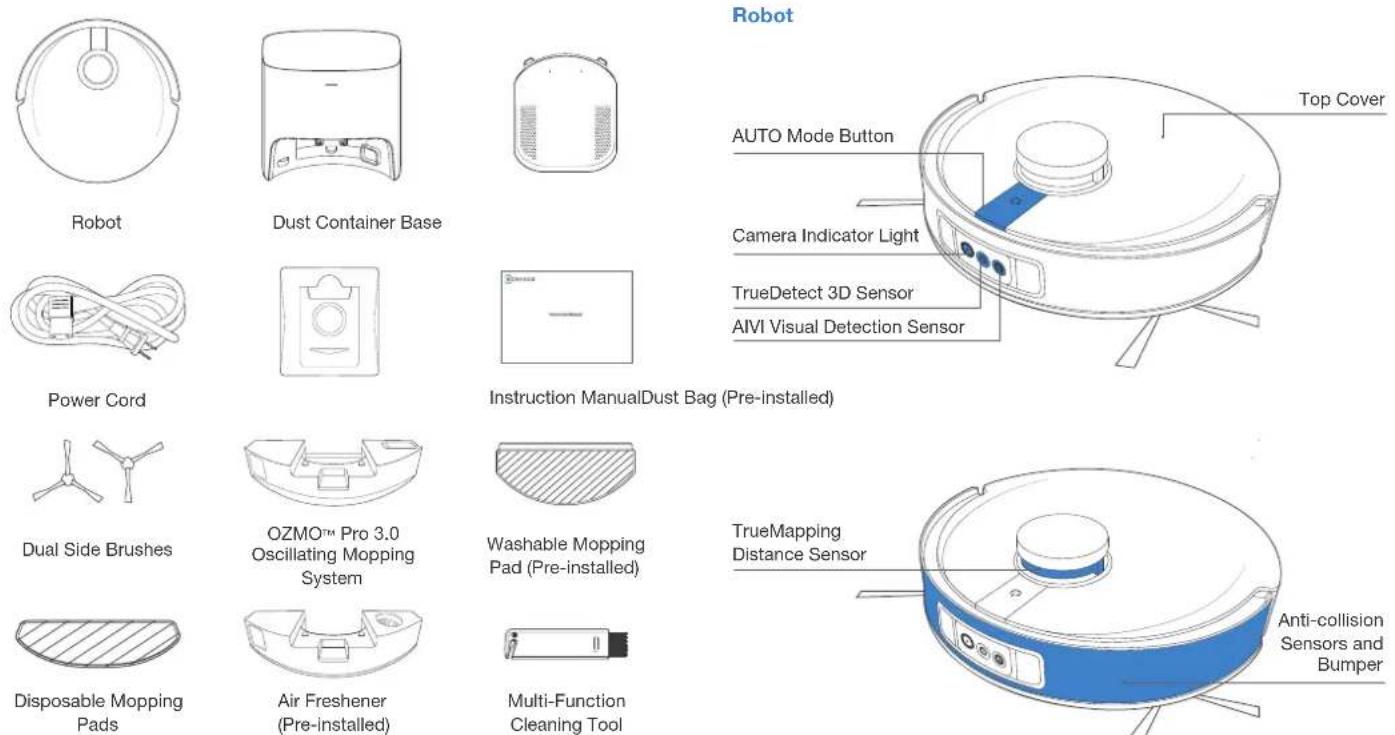ECOVACS Deebot X1 Plus - WARNING: - 1