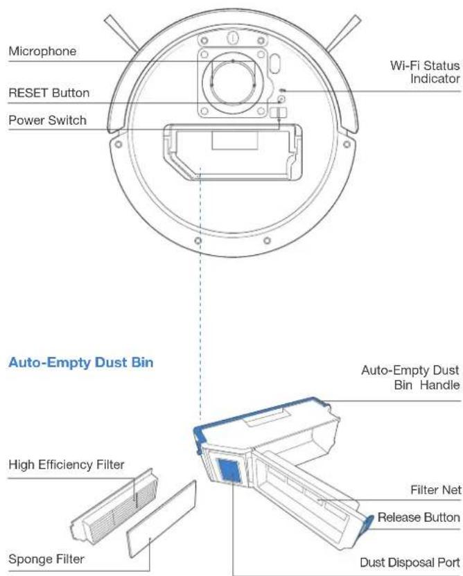 ECOVACS Deebot T10 Plus - Product Diagram - 9