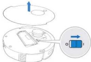 ECOVACS Deebot T10 Plus - Einschalten des Geräts - 1