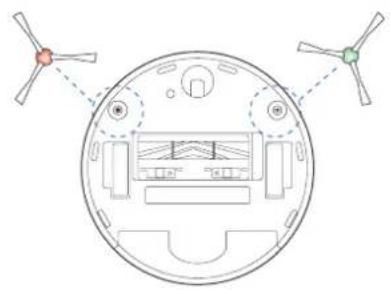 ECOVACS Deebot T10 Plus - Mantenimiento del cepillo principal flotante y Dos cepillos laterales - 4