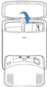 ECOVACS Deebot T10 Plus - Clean the Blower Cover Install the Dust Bag Close t3 Dust Container Lid - 3