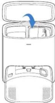 ECOVACS Deebot T10 Plus - Limpie la cubierta del solplador Coloque la bolsa de 3 vo Cierre la tapa del contentedor de polvo - 3