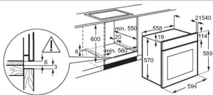 ELECTROLUX EOF5H40BX - Montage - 1