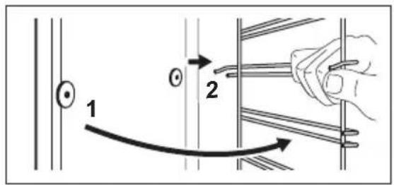 ELECTROLUX EOF5H40BX - Kako da oTcTaHete:Држачи Ha peWeTkn - 2
