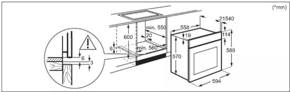 ELECTROLUX EOF5H40BX - Irengimas balduose - 1