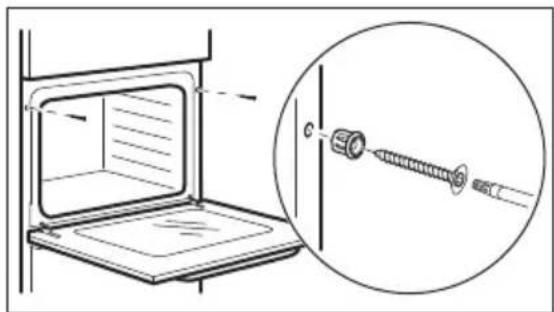 ELECTROLUX EOF5H40BX - Pritrditev pečice v omaro - 1
