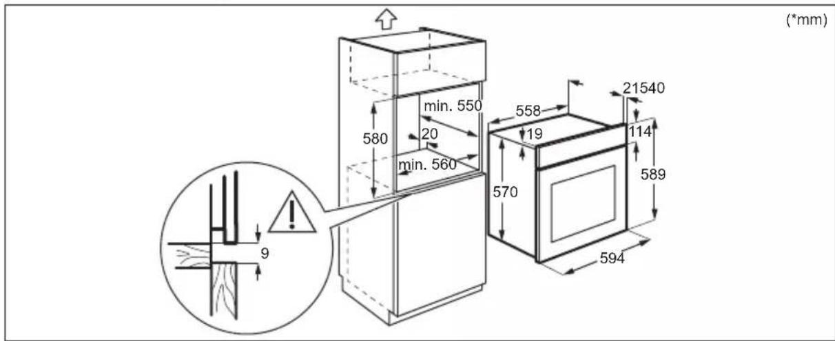 ELECTROLUX EOF5H40BX - Montimi inkaso - 2