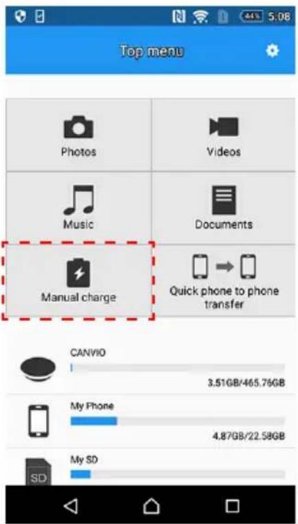 TOSHIBA Canvio for Smartphone - 2-11 Manuaalinen lataustoiminto - 1