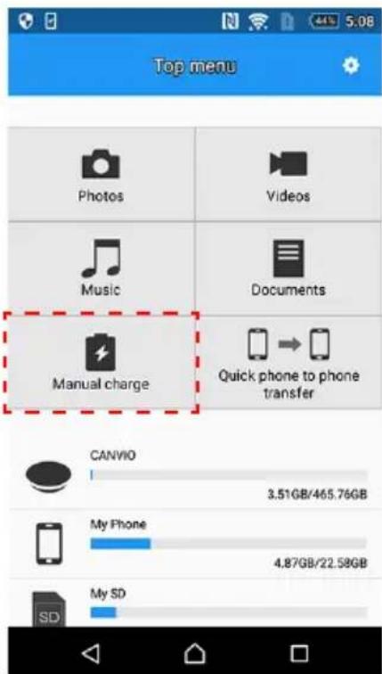 TOSHIBA Canvio for Smartphone - 2-11 Funkcia ručného nabíjania - 1