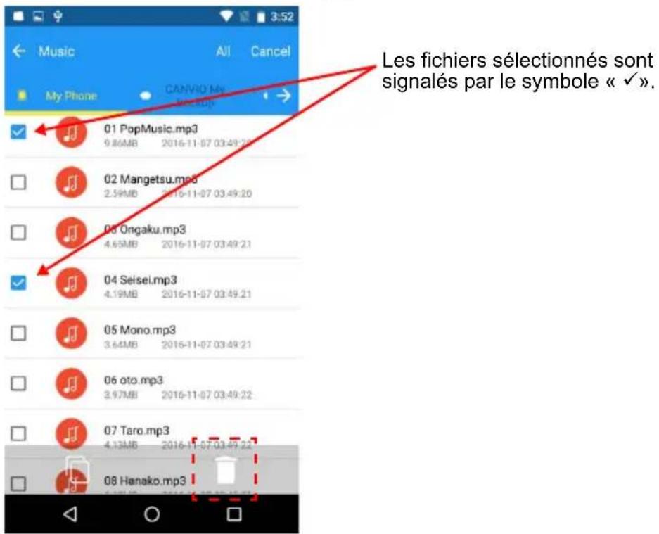 TOSHIBA Canvio for Smartphone - Appui sur le bouton de sélection - 2