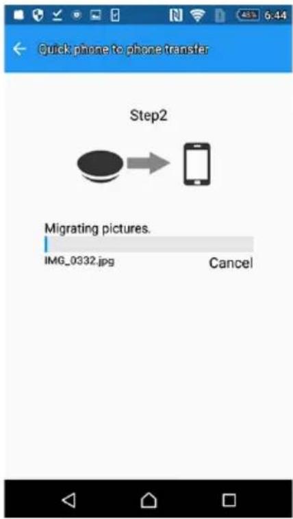 TOSHIBA Canvio for Smartphone - Les données sont alors transférées de « CANVIO for Smartphone » vers votre nouveau smartphone. - 1