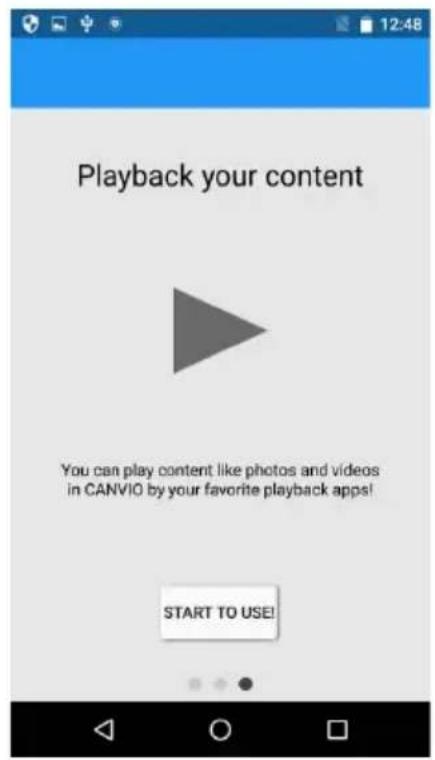 Playback your content You can play content like photos and videos in CAVIO by your favorite playback apps! START TO USE!