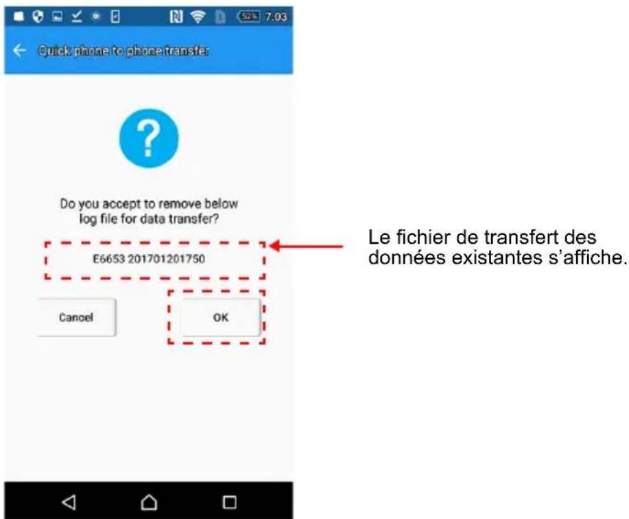 TOSHIBA Canvio for Smartphone - Une fois les données copiées, appuyez sur « OK ». - 3