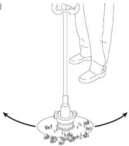Craftsman CMESTHOS912 - Utiliser le taille-bordure (Fig. A, J–L) - 1
