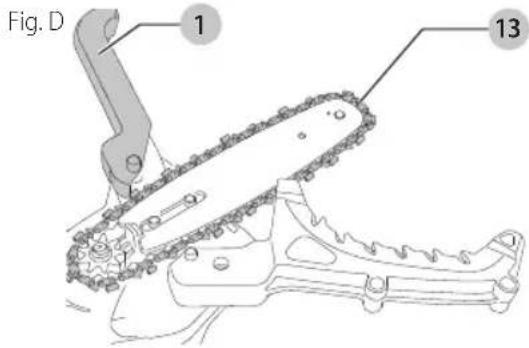 Craftsman CMCCSL621 - Removing the Saw Chain and Chain Bar (Fig. B, D, E) - 1