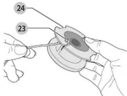 Craftsman CMCST900 - Rewinding Spool from Bulk Line (use only .065" (1.65 mm) ROUND diameter line) (Fig. A, M, N) - 2