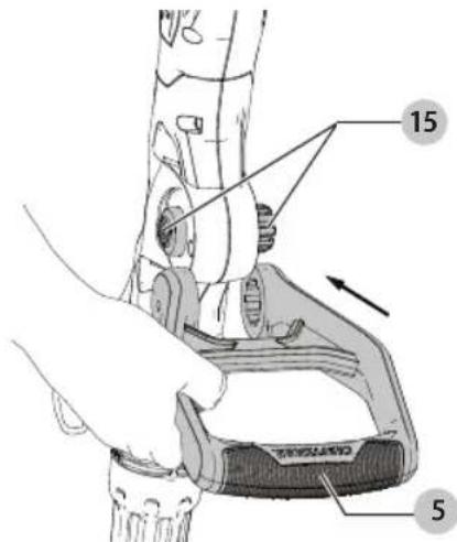 Craftsman CMCST900 - Attaching the Auxiliary Handle (Fig. D) - 1