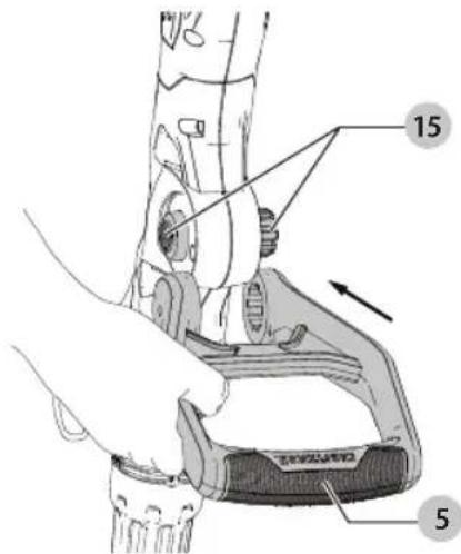 Craftsman CMCST900 - Colocacion del Mango Auxiliar (Fig. D) - 1