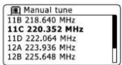 SANGEAN WFR29D - Trouver de nouvelles stations de radio DAB - 10