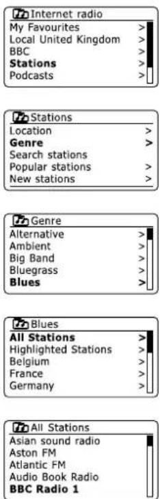 SANGEAN WFR29D - Choisir une station de radio par genre - 2