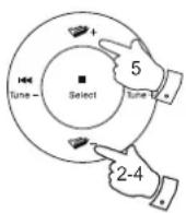 SANGEAN SB100 - Réglage du format de l'horloge - 2