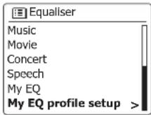 SANGEAN SB100 - Configuration de votre profil My EQ - 1